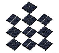 Juego de 10 minicélulas solares de 1 5 V 60 mA 0 09 W para proyectos de bricolaje e instalaciones solares pequeñas