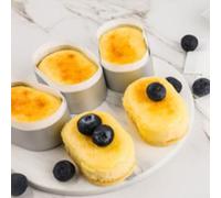 Juego de 10 moldes de aluminio para tartas de queso y postres a mitad de cocción, suministro de calor uniforme para obtener los mejores resultados