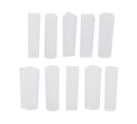 Juego de 10 moldes de silicona para hacer colgantes de resina o manualidades, molde de silicona con rayas de cilindros, color