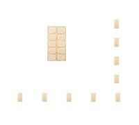 Juego de 10 parches para boquilla de clarinete, cojines de saxofón, accesorios ambientales para saxofón agudos/alto/tenor, 0,3 mm, 0,5 mm, 0,8 mm, color blanco 0,8