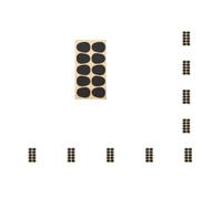 Juego de 10 parches para boquilla de clarinete, cojines de saxofón, almohadillas de silicona ambiental para instrumentos musicales, accesorios para saxofón, color negro, 0.3