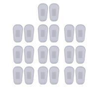 Juego de 10 pares de almohadillas de silicona suave con cojín de aire, almohadillas antideslizantes para puente de nariz, almohadillas para nariz transparentes