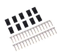 Juego de 10 pares de conectores de extensión hembra/macho, conector receptor, señales de transmisión y pin