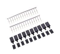 Juego de 10 pares de conectores de extensión hembra/macho, receptor de señales de transmisión y pin para servo a prueba de golpes