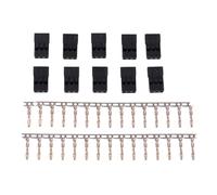 Juego de 10 pares de conectores de extensión hembra/macho, receptor, señales de transmisión y pines para conector de equipo