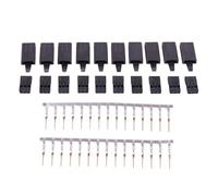 Juego de 10 pares de conectores de extensión hembra/macho, receptor, señales de transmisión y pines para conector de equipo