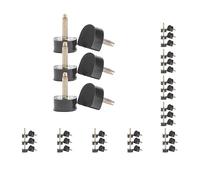 Juego de 10 pares de puntas de tacón alto de repuesto para reparación de zapatos, 9 x 10 mm