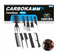 Juego de 10 peines de fibra de carbono