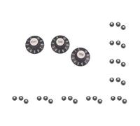 Juego de 10 perillas amplificadoras AMP con faldón de control de tono de volumen 1V2T para guitarra y bajo