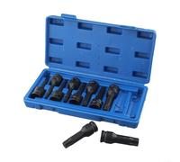 Juego de 10 piezas de 12 pulgadas para Torx Star Bit Socket Set para T20 T40 T45 T50 T52 T55 T60 T70 T80 para uso automotriz