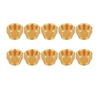 Juego de 10 piezas de conectores de junta de extensión de tubería de cobre para aire acondicionado, juego de tuercas de latón duradero