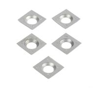 Juego de 10 piezas de insertos rectos de carburo de 14 mm para herramientas de torneado de madera, cuchillas de ángulo de rastrillo negativo, mecanizado de metal, 14 x 14 x 2 mm