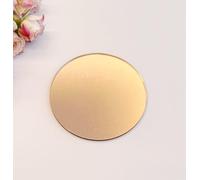 Juego de 10 piezas de lujo para colocar en mesa de boda, espejo acrílico redondo en blanco, etiqueta de nombre de recuerdo de boda, disco circular acrílico personalizado (4 pulgadas, espejo dorado