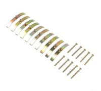 Juego de 10 piezas de reparación de enchufe de interruptor tipo 86, clips de fijación de cubierta trasera de hierro para cajas de pared eléctricas sueltas de 65-75 mm