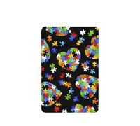 Juego de 10 piezas de rompecabezas de concienciación sobre el autismo, con impresión de corazón, ambientador de coche, hojas colgantes perfumadas con cuerda para coche y hogar