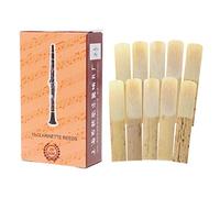 Juego de 10 piezas de saxofón soprano alto natural de fuerza 2.5 en forma de U para principiantes, modelo de violín, adornos de instrumentos musicales, instrumentos de cuerda, accesorios de piezas de