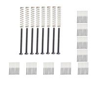 Juego de 10 piezas para guitarra eléctrica humbucker doble bobina pastilla marco tornillos muelles negro