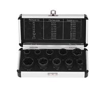 Juego de 10 piezas para retirar tuercas, kit de herramientas extractor de pernos, extractor de casquillos para tuercas de llanta con estrías en varios tamaños para tornillos y