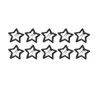 Juego de 10 pinzas de pelo con lentejuelas para mujer, pinzas de aleación para peinado, accesorios estéticos, pasadores para el cabello para mujer, horquillas de estrella hueca, horquillas brillantes