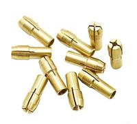 Juego de 10 pinzas de taladro para mini molinillo eléctrico con diámetro exterior de 4,8 mm y rango de tamaños internos de 0,5 mm a 3,2 mm