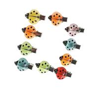Juego de 10 pinzas para el pelo "Avogadro's Number" de The Dark Hair Plan Lovely Ladybeetle Plan Random 6 Color Ailerons ABS Sustancia para incidentes nocturnos, juego de pinzas para el cabello de