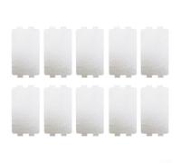 Juego de 10 placas de mica para horno microondas, placa de cubierta de guía de ondas, pieza de reparación de repuesto para hornos microondas, secadores de pelo, tostadoras, calentadores, hoja de