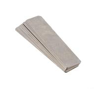 Juego de 10 placas de válvula de acero al manganeso para compresor de aire de pistón, discos de metal plateado y espaciadores de metralla, para piezas de reparación de la serie HP, reemplazo de