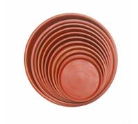 Juego de 10 platillos de plástico resistente para macetas, base de bandeja de agua para atrapar agua de desbordamiento de plantas de interior (PB180 17,8 cm)