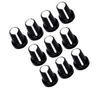 Juego de 10 pomos de control de guitarra ABS para instrumentos musicales, modificaciones adecuadas para volúmenes y precisión de tono, tapas de potenciómetro de instalación rápida