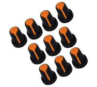 Juego de 10 pomos de control de guitarra ABS redondos, tapas de volumen para volúmenes precisos, afinación de tono en guitarras eléctricas, tapas de potenciómetro de guitarra de instalación rápida