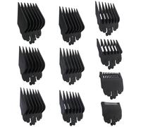 Juego de 10 protectores de cortapelos de repuesto para Conair HC224W/HC244NGBV/HCT242WR - 1/16 a 1 pulgada, color negro, por Vicue