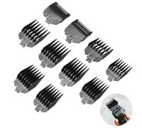 Juego de 10 protectores para cortadora de pelo que se adaptan a la mayoría de cortadoras Wahl y Babyliss FX870, reemplazo de peines profesionales para cortadora de pelo, rango de tamaño 1/16 a 1,