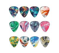 Juego de 10 púas de guitarra de colores, accesorios pintados para ukelele, púas de metralla, multicolor (color 10, 1.0 mm)