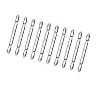 Juego de 10 puntas de cruz de acero fuerte de doble cara para un manejo eficiente de tornillos en varios escenarios de reparación, juego de destornilladores de alta eficiencia