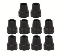 Juego de 10 puntas de goma para muletas, con un diámetro interior de 19 mm, diseñadas para mayor resistencia al deslizamiento y aptas para muletas de uso como repuestos