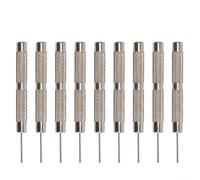 Juego de 10 punzones de hierro para correa de reloj y correa de pulsera, 0,7 mm, 0,8 mm, 0,9 mm, 1,0 mm de diámetro de cabeza, kit de herramientas de reparación de relojes (0,9 mm)