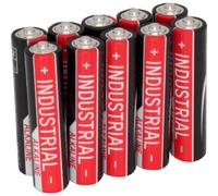 Juego De 10 Pz Pilas Ansmann Alcalina Industrial Mini Stilo AAA LR03 1,5V