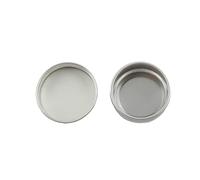 Juego de 10 recipientes vacíos de metal para decoración de uñas, dispensador de pasta cosmética