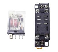 Juego de 10 relés electromagnéticos LY2NJ HH62P HHC68A-2Z de 10 A y 8 pines con CC 12 V, 24 V CA, 110 V CA y 220 V(DC,48V)