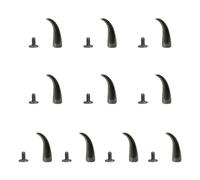 Juego de 10 remaches de moda para manualidades en cuero, para cuello de cinturón, adecuados para estilos punk y gótico, ropa y accesorios, decoración de ropa, 11 Chili 7x21, como se describe, como se