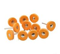 Juego de 10 ruedas para pulir mini con vástago de 3 mm para Dremel y herramientas giratorias similares utilizadas en tareas de pulido y acabado de relojes de joyería de metal