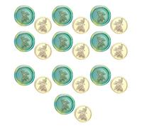 Juego de 10 sellos encerados con cabeza de latón para sobres, invitaciones de boda