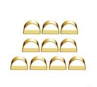 Juego de 10 servilleteros dorados para decoración de mesa de aleación en