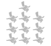 Juego de 10 soportes de exhibición de cristal acrílico, suministros de organización para decoración de bodas, cenas, soporte de exhibición acrílico, Medium, como se describe