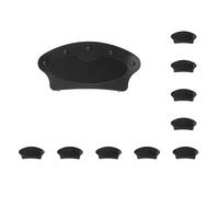 Juego de 10 soportes de plástico manos libres para cartas de póquer, color negro, 21,5 x 10 cm