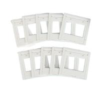 Juego de 10 soportes deslizantes blancos estándar 135 con textura para artistas, educadores y coleccionistas, marco de proyector