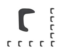 Juego de 10 soportes para el pulgar para clarinete, accesorios para instrumentos de viento de madera, auxiliares, varios tamaños, almohadilla para saxofón, soporte para dedos de apertura de 3.5