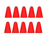 Juego de 10 tapas de punta antideslizantes para lápiz capacitivo práctico y resistente al desgaste para pantalla táctil de alta sensibilidad, color rojo