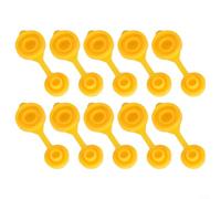 Juego de 10 tapas de ventilación amarillas para tanques de combustible de plástico diseñados para funcionar con Korpin Rotopax Mace Midwest