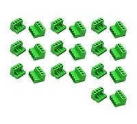 Juego de 10 tapones de rosca de 5,08 mm de paso de 2/4/6/8 pines en PCB conector de bloque erminal enchufable macho y hembra, fácil de usar, macho y hembra